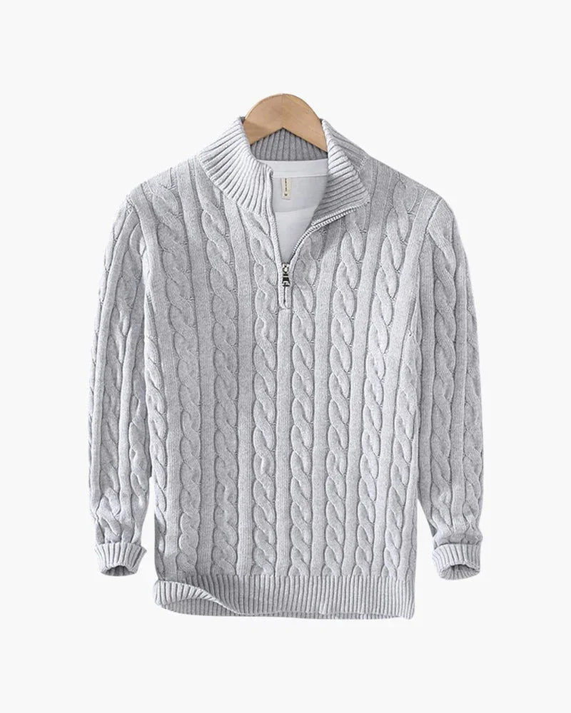 DAMY Cable Half-Zip Sweater