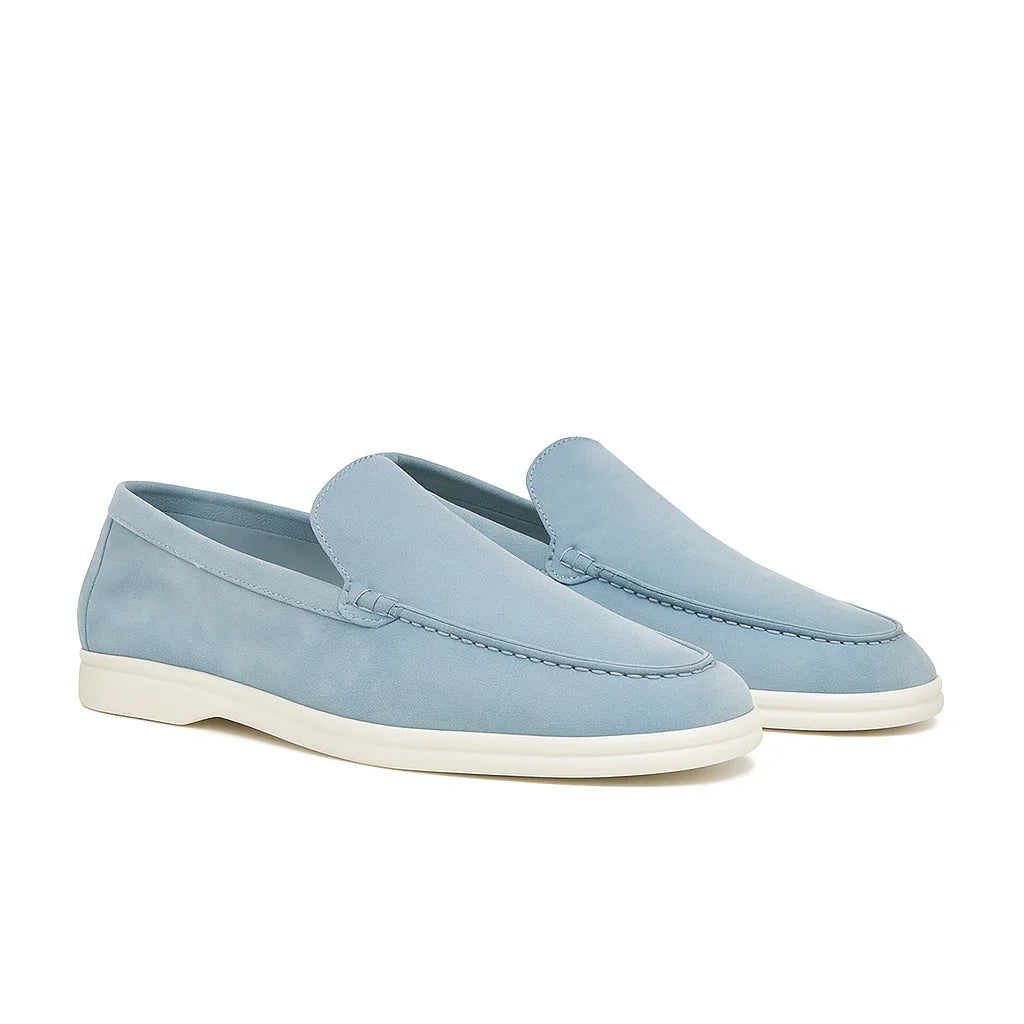 Damy Mocasin Crest Light Blue