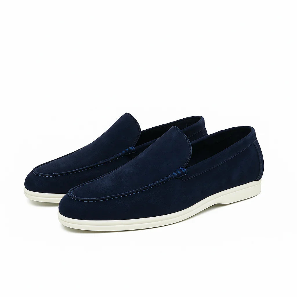 Damy Mocasin Crest Navy Blue