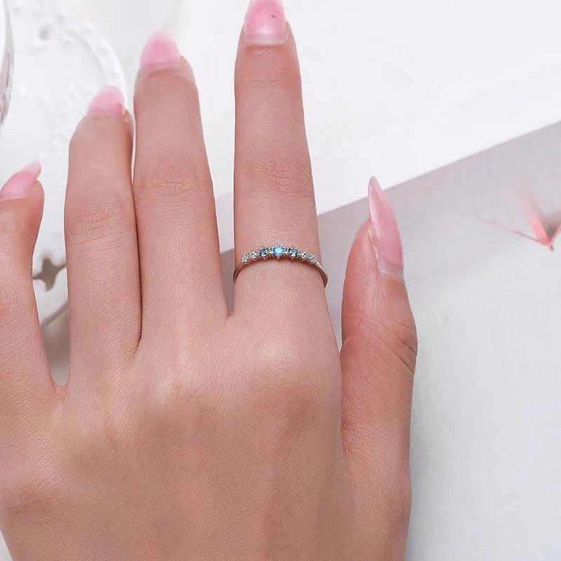 Modian 925 Sterling Silver Thin Women's Ring - DAMYINSIDE