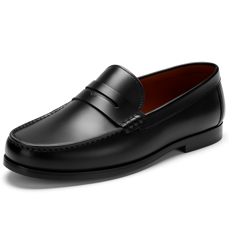 Veneto Leather Loafer Damy Black